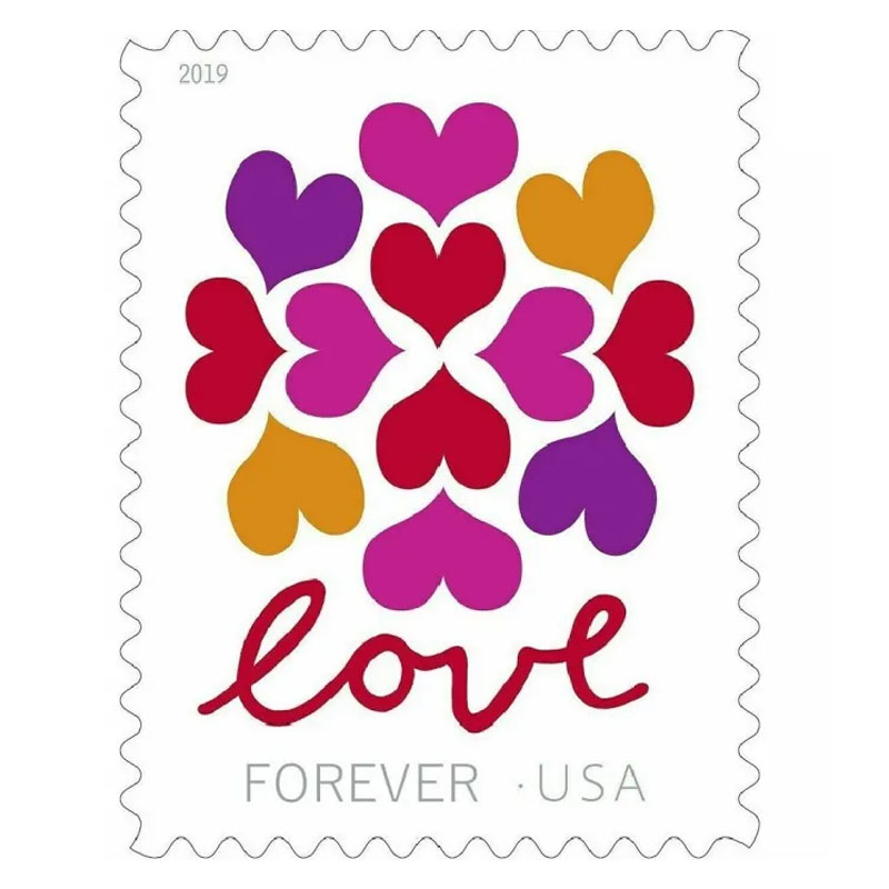 2019 Hearts Blossom Forever Stamps - Forever Stamps
