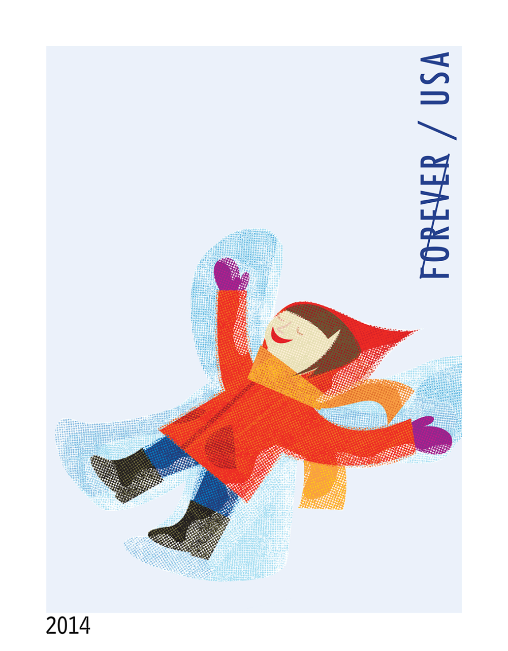 2014 Winter Fun Stamps - Forever Stamps