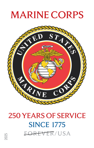 2025 U.S. Marine Corps 250th Stamps - Forever Stamps